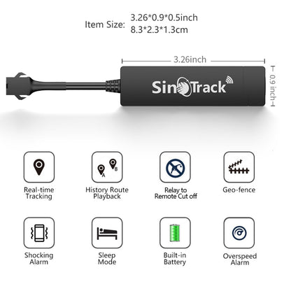 SinoTrack 2G GPS Motorcycle Anti-Theft Positioning Tracker, Model: 2G-ST-901A - Car Tracker by SinoTrack | Online Shopping UK | buy2fix