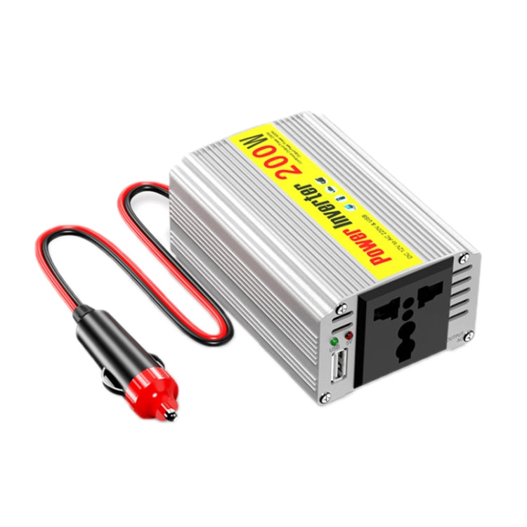 200W Modified Sine Wave Inverter Car Mobile Phone 2.1A Universal Power Supply, Specification: 12 To 110V - Modified Square Wave by buy2fix | Online Shopping UK | buy2fix