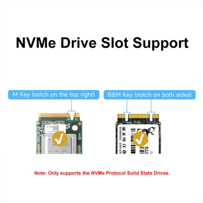 Waveshare For Raspberry Pi 5 PCIe To M.2 Adapter Board Support NVMe Protocol(27709) - Raspberry Pi Accessories by Waveshare | Online Shopping UK | buy2fix