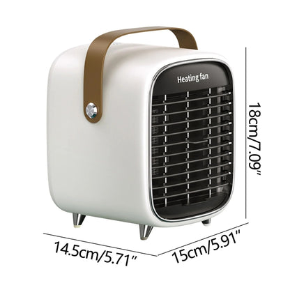 Y36 Mini Portable Desktop Heater Home Office Electric Heater, Color: EU Plug White - Electric Heaters by buy2fix | Online Shopping UK | buy2fix