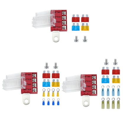 4-way RV Yacht Ignition Protection Battery Terminal Fuse Block, Specification: Three - Fuse by buy2fix | Online Shopping UK | buy2fix