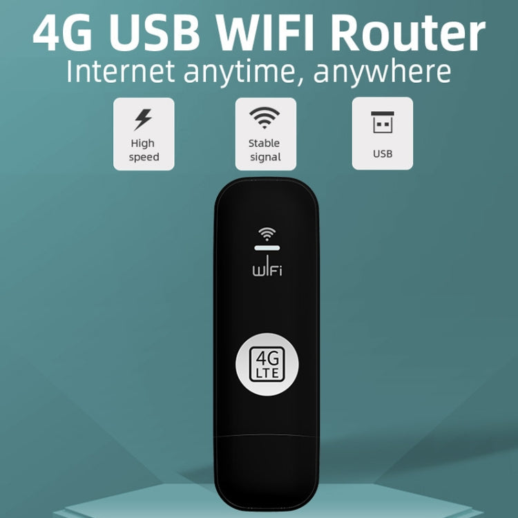 Global Edition 4G UFI LTE WiFi Dongle Wireless Router Plug-in NIC Router(Black) - 4G Mobile Wifi by buy2fix | Online Shopping UK | buy2fix