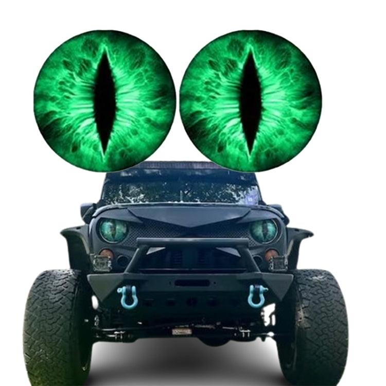 1pair Beast Eyes Headlight Decorative Stickers Off-Road Vehicle Front Lights Stereo Decals, Style: 29 - Lamp Decoration by buy2fix | Online Shopping UK | buy2fix