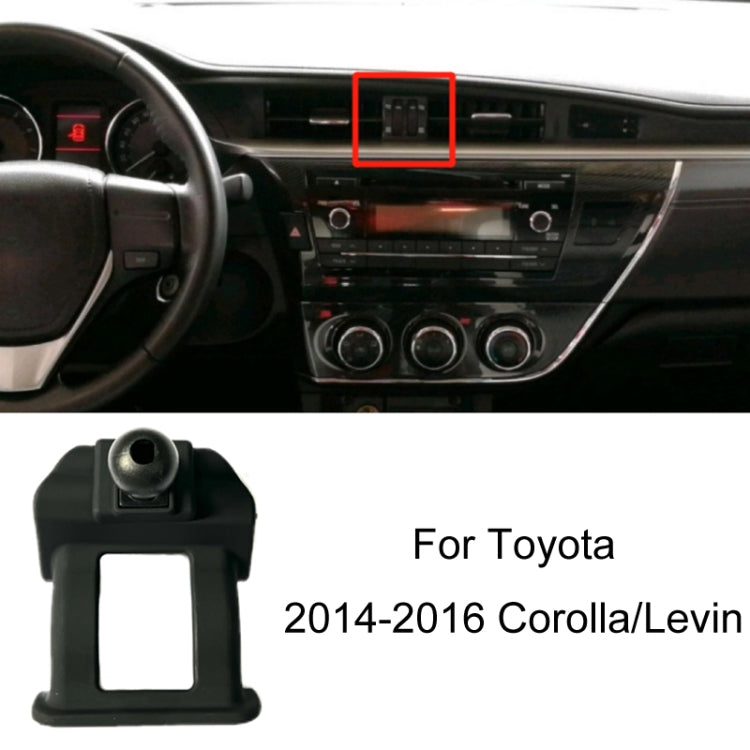 For Toyota Car Air Outlet Phone Holder Base, Model: 14-16 Corolla/Levin - Special Car Holders by buy2fix | Online Shopping UK | buy2fix