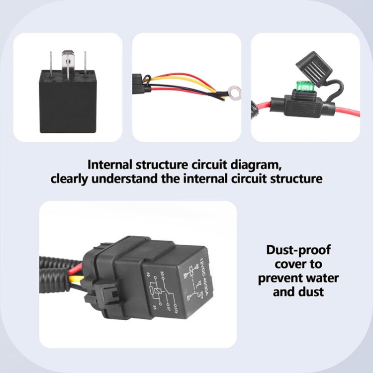 For Jeep / Dodge / Chrysler Vehicle Fuel Pump Relay Wiring Harness Kit - DIY Cables by buy2fix | Online Shopping UK | buy2fix