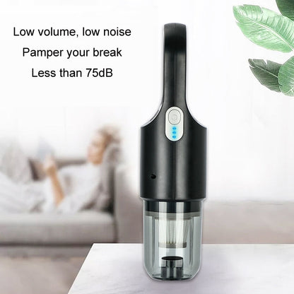 Wireless Car-mounted High-power Suction Handheld Vacuum Cleaner, Color: White 7.4V - Vacuum Cleaner by buy2fix | Online Shopping UK | buy2fix