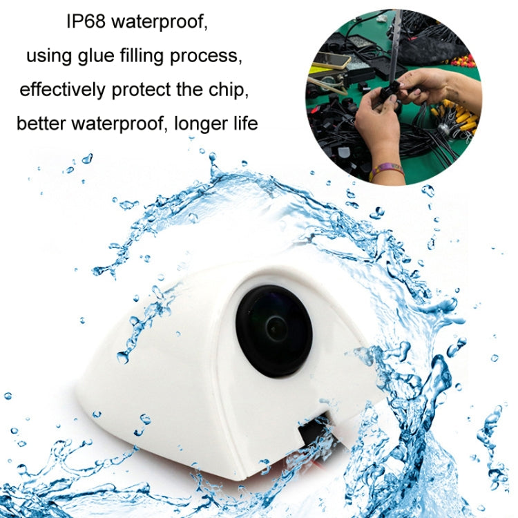 Punch-Free Car Imaging Side View Blind Spot Car Universal Night Vision Camera, Specifications: AHD1080P White - Rear View Cameras by buy2fix | Online Shopping UK | buy2fix