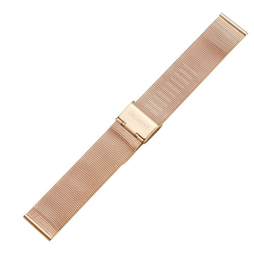 CAGARNY Simple Fashion Watches Band Metal Watch Band, Width: 20mm(Gold) - Watch Accessories & Parts by CAGARNY | Online Shopping UK | buy2fix