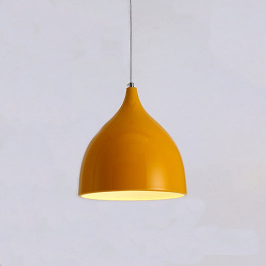 Restaurant Chandelier Simple Modern Single-head Dining Table Lamp Fashion Aisle Living Room Bar (Yellow) - Celling Lights & Chandeliers by YWXLight | Online Shopping UK | buy2fix