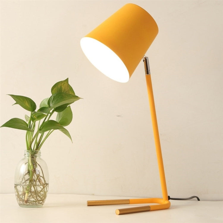 LED Eye-caring Table Lamp Modern Creative Minimalist Bedroom Bedside Lamp Student Study Table Lamp (Yellow) - Desk Lamps by YWXLight | Online Shopping UK | buy2fix