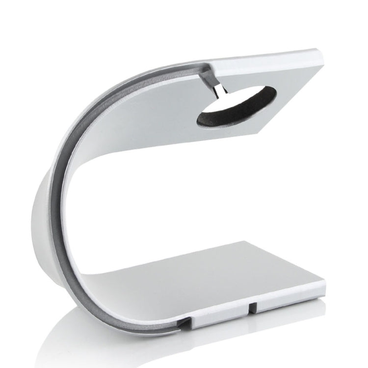 U Shape Aluminum Stand Charger Holder For Apple Watch 38mm / 42mm(Silver) - Apple Accessories by buy2fix | Online Shopping UK | buy2fix