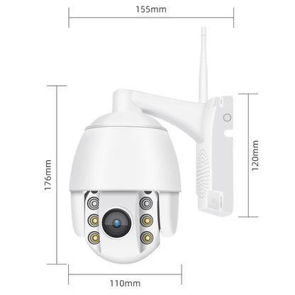QX2 4G (EU Version) 1080P HD 360 Degrees Panoramic Day and Night Full-color Waterproof Smart Camera, Support Motion Detection / Two-way Voice / TF Card, UK Plug - Security by buy2fix | Online Shopping UK | buy2fix