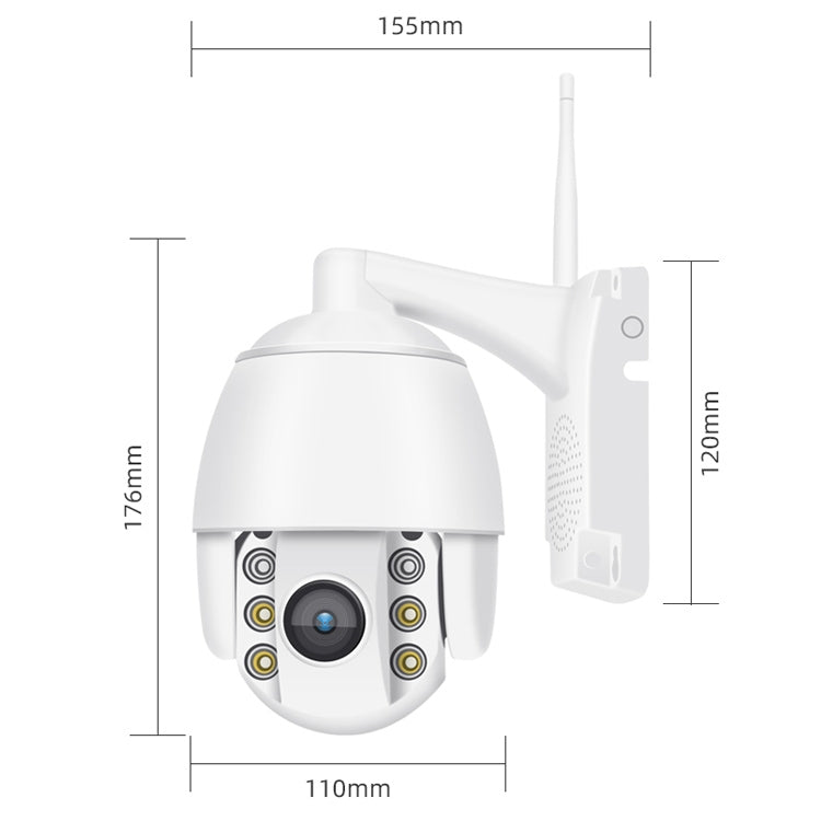 QX2 1080P HD 360 Degrees Panoramic WiFi Day and Night Full-color Waterproof Smart Camera, Support Motion Detection / Two-way Voice / TF Card, UK Plug - Security by buy2fix | Online Shopping UK | buy2fix