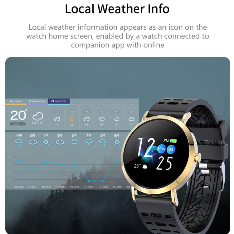 CV08C 1.0 inches TN Color Screen Smart Bracelet IP67 Waterproof, Metal Watchband, Support Call Reminder /Heart Rate Monitoring /Sleep Monitoring / Sedentary Reminder (Black) - Smart Wear by buy2fix | Online Shopping UK | buy2fix