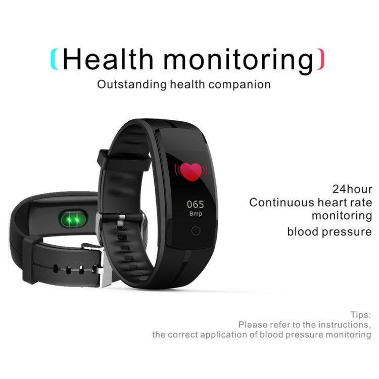 QS100 0.96 inches TFT Color Screen Smart Bracelet IP67 Waterproof, Support Call Reminder /Heart Rate Monitoring /Sleep Monitoring /Sedentary Reminder /Blood Pressure Monitoring (Black) - Smart Wear by buy2fix | Online Shopping UK | buy2fix