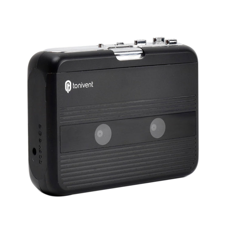 Tonivent TON007B Portable Bluetooth Tape Cassette Player, Support FM / Bluetooth Input and Output(Black) - Consumer Electronics by buy2fix | Online Shopping UK | buy2fix
