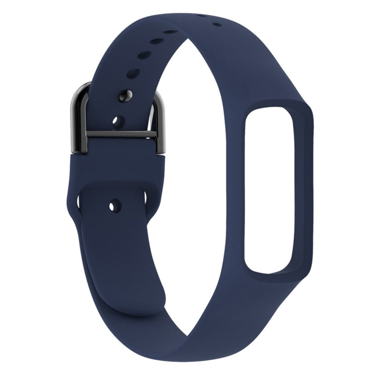 Smart Watch Pure Color Silicone Watch Band for Galaxy Fit-e (Dark Blue) - Smart Wear by buy2fix | Online Shopping UK | buy2fix