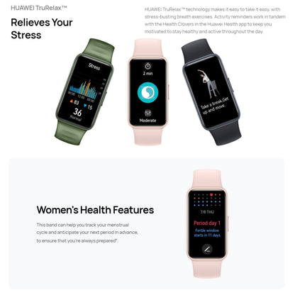 HUAWEI Band 8 NFC 1.47 inch AMOLED Smart Watch, Support Heart Rate / Blood Pressure / Blood Oxygen / Sleep Monitoring(Emerald) - Wearable Devices by Huawei | Online Shopping UK | buy2fix