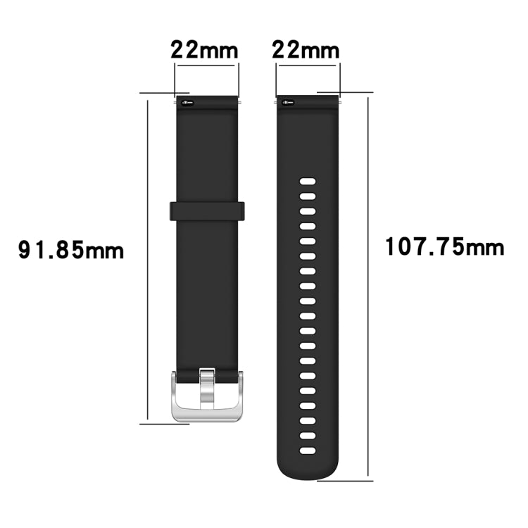 22mm Texture Silicone Wrist Strap Watch Band for Fossil Hybrid Smartwatch HR, Male Gen 4 Explorist HR, Male Sport (Black) - Watch Bands by buy2fix | Online Shopping UK | buy2fix