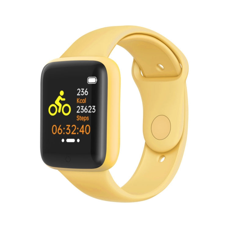 Y68M 1.44 inch Smart Watch, Support Heart Rate Blood Pressure Blood Oxygen Monitoring (Yellow) - Smart Wear by buy2fix | Online Shopping UK | buy2fix