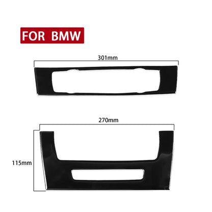 For BMW 3 Series E90/E92 2005-2012 Car Air Conditioner CD Control Panel High with Holes Decorative Sticker, Left and Right Drive Universal - In Car by buy2fix | Online Shopping UK | buy2fix