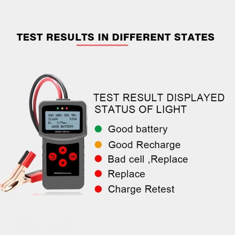 MICRO-200 PRO Car Battery Tester Battery Internal Resistance Life Analyzer, Nordic Version - Code Readers & Scan Tools by buy2fix | Online Shopping UK | buy2fix