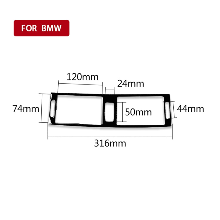 Car Middle Air Outlet Decorative Sticker for BMW X5 E70 2008-2013 / X6 E71 2009-2014, Left and Right Drive Universal(Black) - In Car by buy2fix | Online Shopping UK | buy2fix