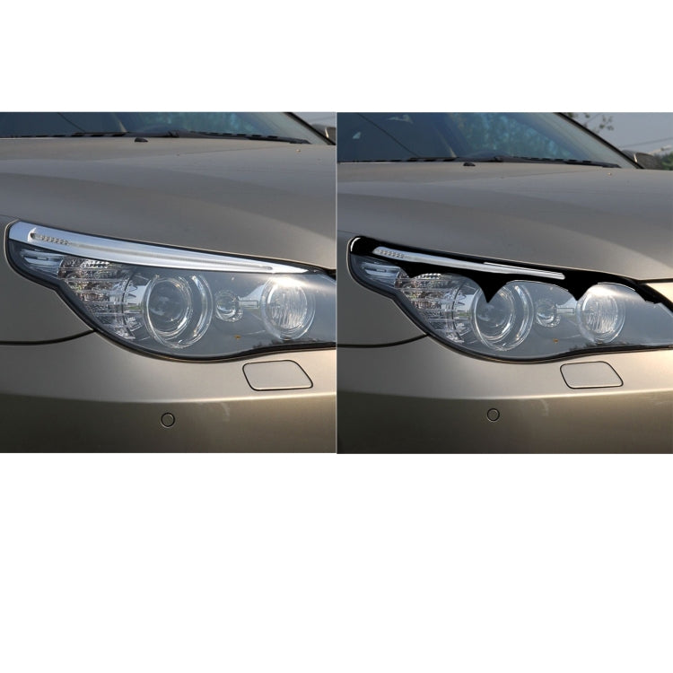 Pair Car Lamp Eyebrow Soft Decorative Sticker for BMW E60 5 Series 2004-2010 - In Car by buy2fix | Online Shopping UK | buy2fix