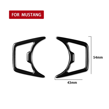 For Ford Mustang 2015-2020 Car Headlight Decorative Sticker, Left and Right Drive Universal(Black) - In Car by buy2fix | Online Shopping UK | buy2fix