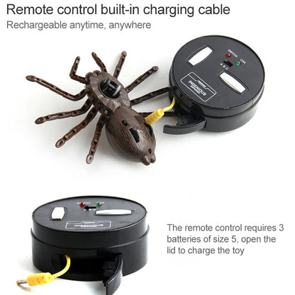 9915 Infrared Sensor Remote Control Simulated Spider Creative Children Electric Tricky Toy Model -  by buy2fix | Online Shopping UK | buy2fix