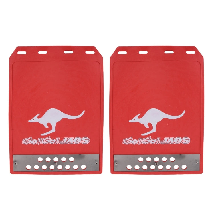 2 PCS WS-003 Premium Heavy Duty Molded Splash Mud Flaps Auto Front and Rear Guards, Small Size, Random Pattern Delivery(Red) - Mudguards by buy2fix | Online Shopping UK | buy2fix