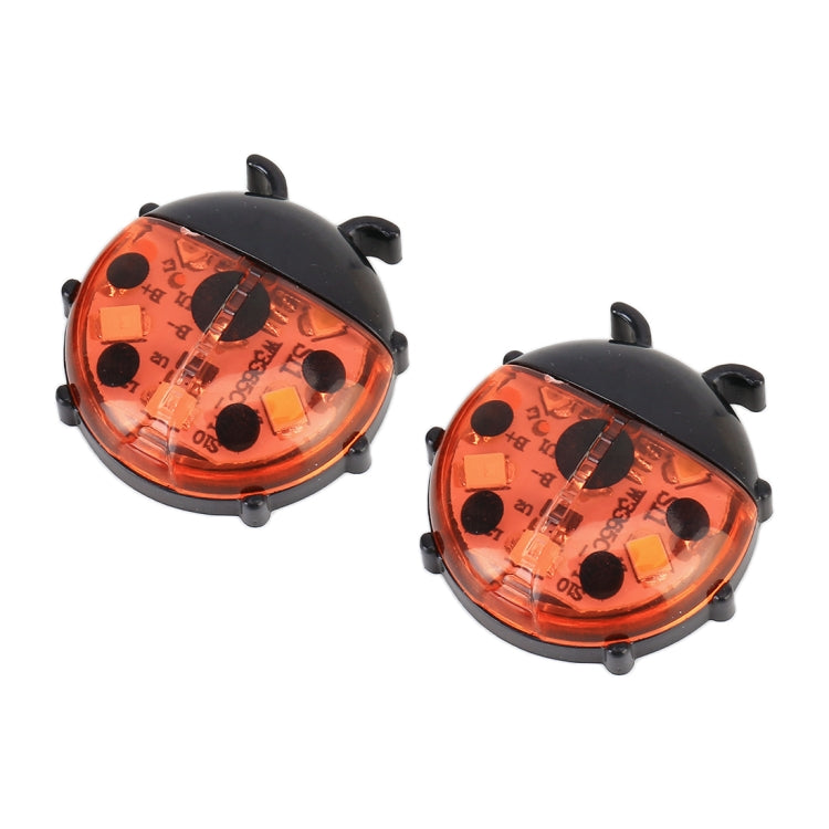 2pcs Ladybug Shape Car Door Anti-collision Warning Light(Red Light) - Warning Lights by buy2fix | Online Shopping UK | buy2fix