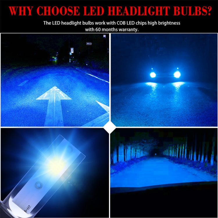 2 PCS H3 DC9-36V / 36W / 8000K / 6000LM IP68 Car / Motorcycle Mini COB LED Headlight Lamps / Fog Light(Ice Blue Light) - LED Headlamps by buy2fix | Online Shopping UK | buy2fix