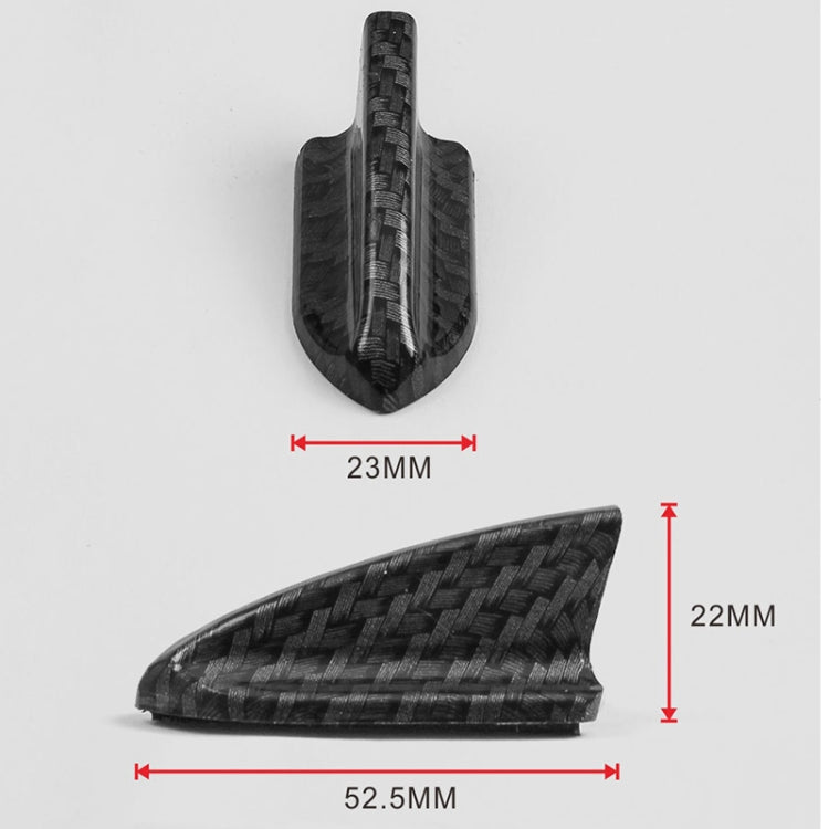 10 PCS Universal Car Carbon Fiber Texture Shark Fin Diffuser Vortex Generator Roof Spoiler - Decorative Sticker by buy2fix | Online Shopping UK | buy2fix