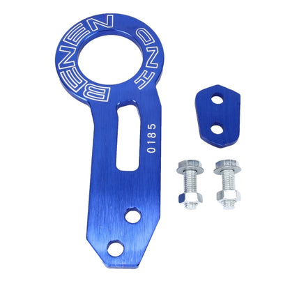 Benen Aluminum Alloy Rear Tow Towing Hook Trailer Ring for Universal Car Auto with Two Screw Holes(Blue) - In Car by buy2fix | Online Shopping UK | buy2fix