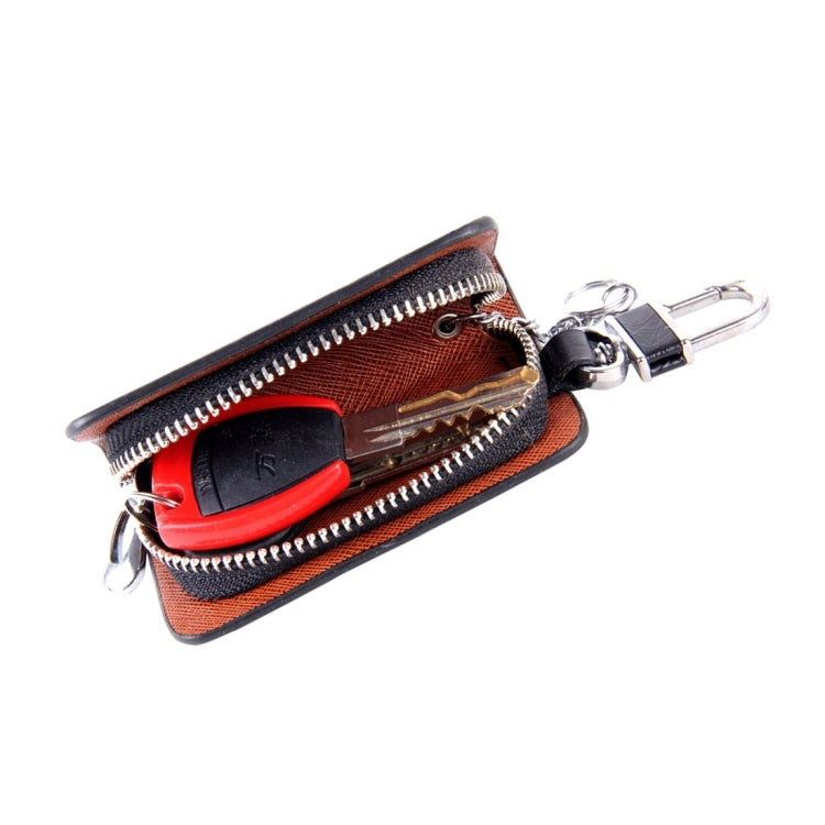 Universal Leather Roots Texture Waist Hanging Zipper Wallets Key Holder Bag (No Include Key)(Black) - Car Key Cases by buy2fix | Online Shopping UK | buy2fix