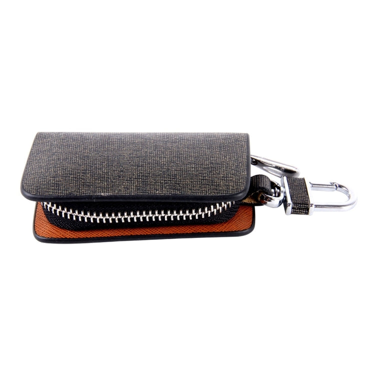 Universal Leather Knead Skin Texture Waist Hanging Zipper Wallets Key Holder Bag (No Include Key)(Black) - Car Key Cases by buy2fix | Online Shopping UK | buy2fix