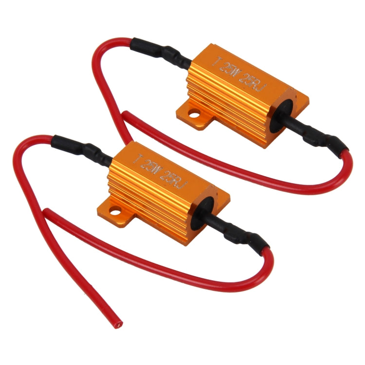 2 PCS Car Canbus Error Canceller Decoder Load Resistor LED 25W 25 Ohm No Blinking Decoder - Headlight Ballast by buy2fix | Online Shopping UK | buy2fix