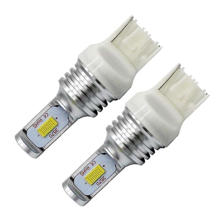 2 PCS T20/7440 72W 1000LM 6000-6500K Bright White Light Car Turn Backup LED Bulbs Reversing Lights, DC 12-24V (Ice Blue Light) - In Car by buy2fix | Online Shopping UK | buy2fix