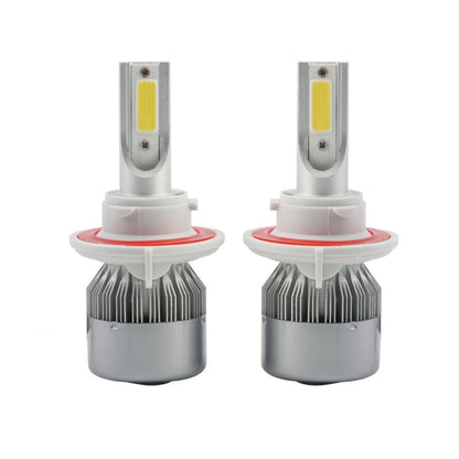 2 PCS C9 H13 18W 1800LM 6000K Waterproof IP68 Car Auto LED Headlight with 2 COB LED Lamps, DC 9-36V(White Light) - LED Headlamps by buy2fix | Online Shopping UK | buy2fix