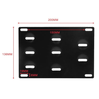 Car Front Bumper Tow Hook License Plate Mounting Bracket Holder for Mercedes-Benz 2008 - License Plate Covers & Frames by buy2fix | Online Shopping UK | buy2fix