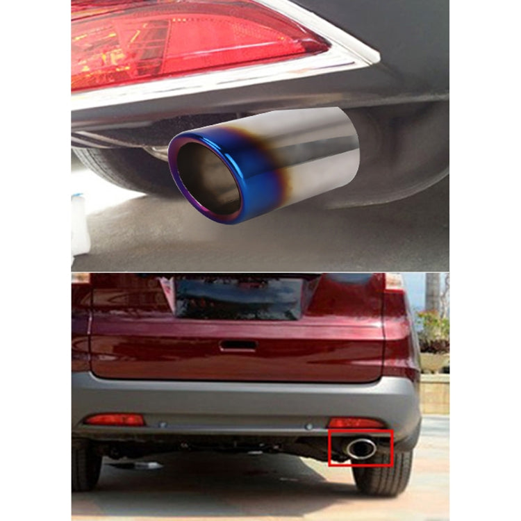 Car Styling Stainless Steel Exhaust Tail Muffler Tip Pipe for VW Volkswagen 1.2T Swept Volume(Blue) - In Car by buy2fix | Online Shopping UK | buy2fix