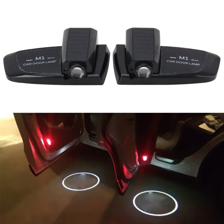 2 PCS Intelligent Induction HD Projection Car Door Welcome Lamp Display Logo for Suzuki(Black) - Door Lights by buy2fix | Online Shopping UK | buy2fix