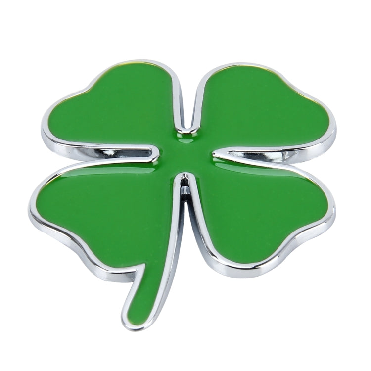 Four Leaf Clover Herb Luck Symbol Badge Emblem Labeling Sticker Styling Car Dashboard  Decoration, Size: 7.5*6cm - 3D Metal Sticker by buy2fix | Online Shopping UK | buy2fix