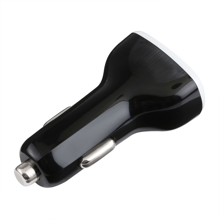 LZ-429 QC3.0 2.4A Three USB Ports Smart Quick Car Charger(Black) - In Car by buy2fix | Online Shopping UK | buy2fix