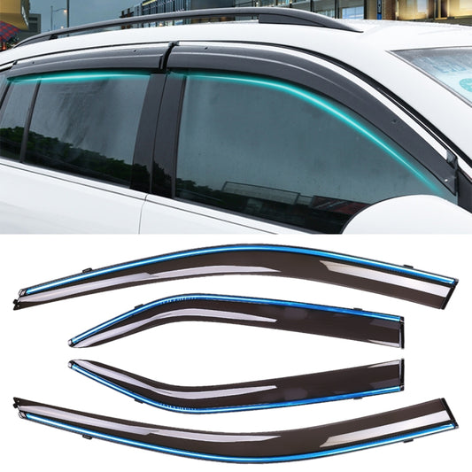 4 PCS Window Sunny Rain Visors Awnings Sunny Rain Guard for Toyota Camry 2012-2017 Version Seventh Generation - Window Foils & Solar Protection by buy2fix | Online Shopping UK | buy2fix