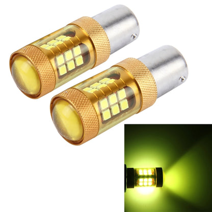 2 PCS 1156/BAU15S 10W 1000 LM Car Turn Lights with 28 SMD-3030 LED Lamps, DC 12V(Gold Light) - Arrow Turn Lights by buy2fix | Online Shopping UK | buy2fix