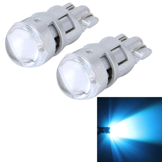 10 PCS T10 1W 50LM Car Clearance Light with SMD-3030 Lamp, DC 12V(Ice Blue Light) - Clearance Lights by buy2fix | Online Shopping UK | buy2fix