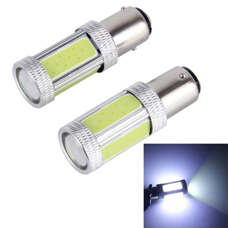 2 PCS 1157 5W 300LM 5000K 6 COB LEDs Car Fog Lights, DC 12V(White Light) - Fog / Driving Lights by buy2fix | Online Shopping UK | buy2fix