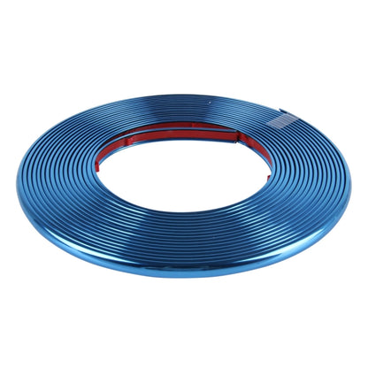 2m High Quality Car Headlight External Frame Decorative Strip Car Wheel Hub Trim Mouldings Shining Decoration Strip Automobile Network Decorative Strip(Blue) - Decorative Strip by buy2fix | Online Shopping UK | buy2fix